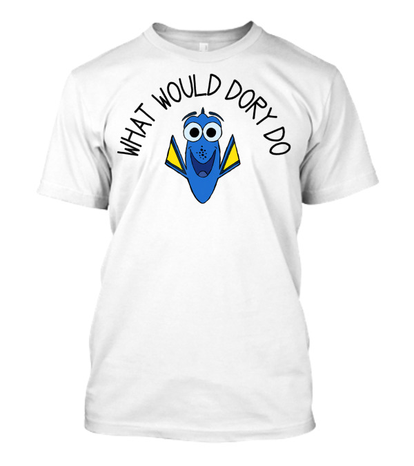 Disney Pixar Finding Dory What Would Dory Do Blue Character T-Shirt