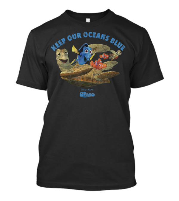 Disney Pixar Finding Nemo Keep Our Oceans Blue Crush Dory Marlin Squirt T-Shirt
