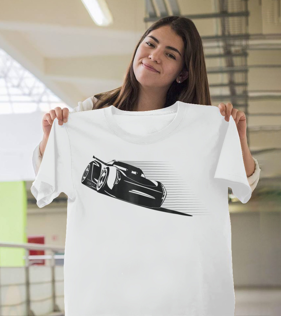Disney Pixar Cars Jackson Storm Drift Racing Action T-Shirt