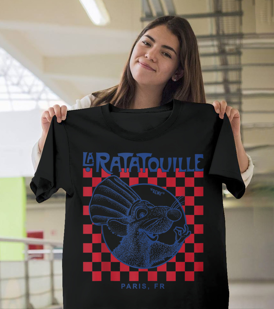 La Ratatouille Remy Paris FR Checkerboard T-Shirt