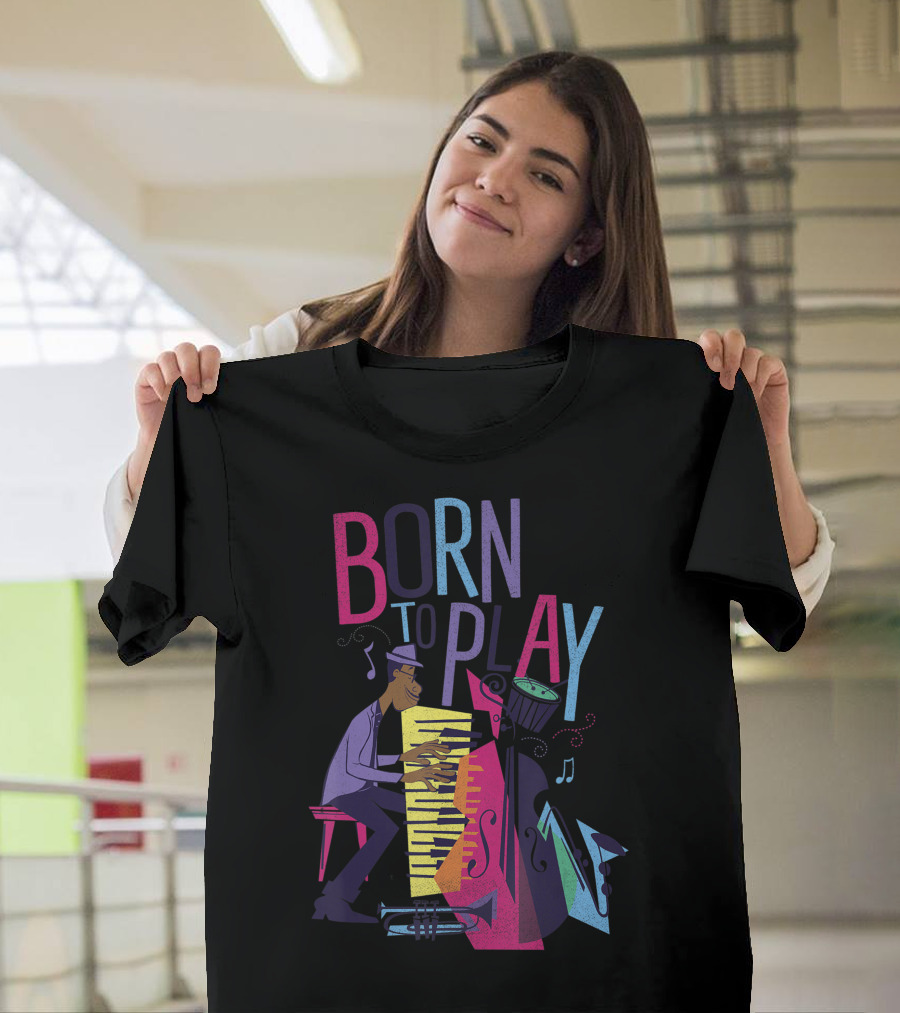 Disney Pixar Soul Joe Born to Play Piano Jazz T-Shirt