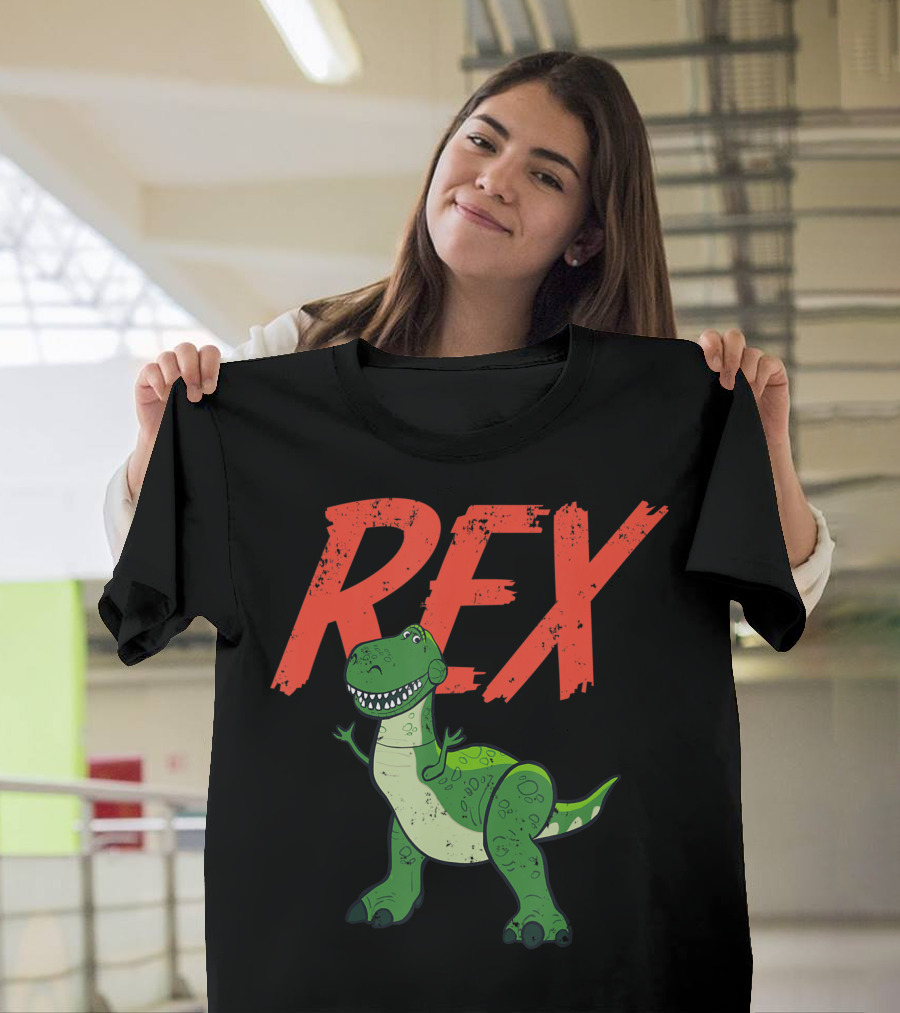 Disney Pixar Toy Story 4 Rex Dinosaur Character Animation T-Shirt