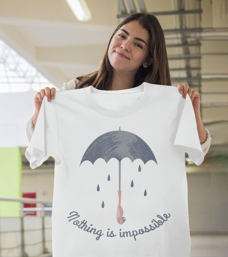 Disney Mary Poppins Umbrella Nothing Is Impossible T-Shirt
