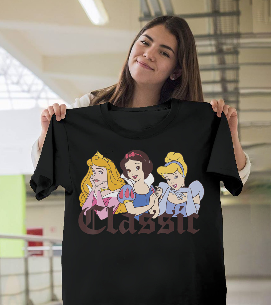 Classic Disney Princess Aurora Snow White Cinderella T-Shirt