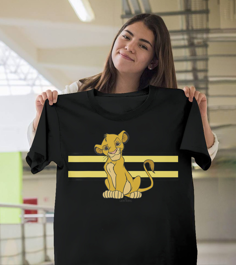 Disney The Lion King Simba with Black and Yellow Stripes T-Shirt