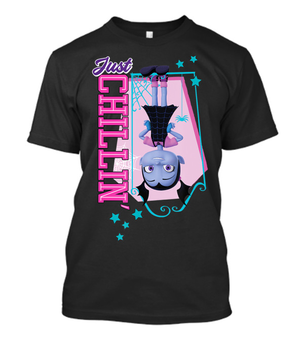 Vampirina Just Chillin' Hanging Bat Style With Stars And Web T-Shirt
