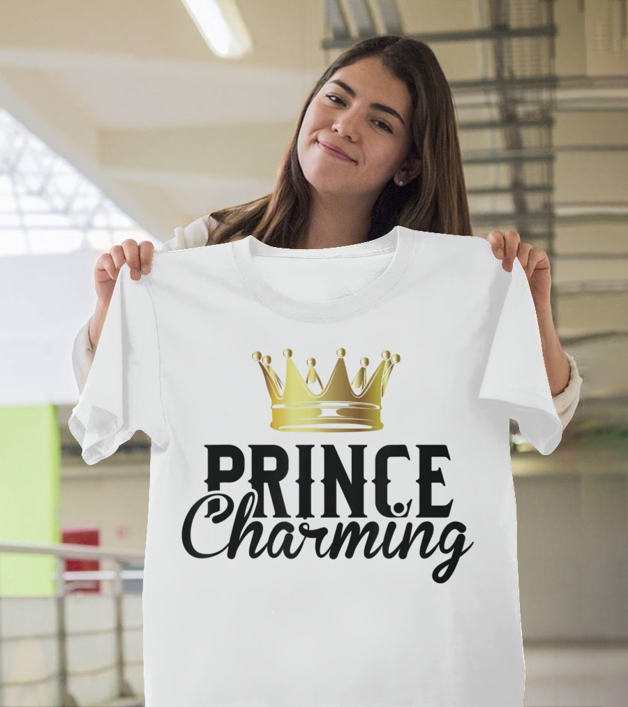 Prince Charming Crown Fairy Tale Halloween Lazy T-Shirt
