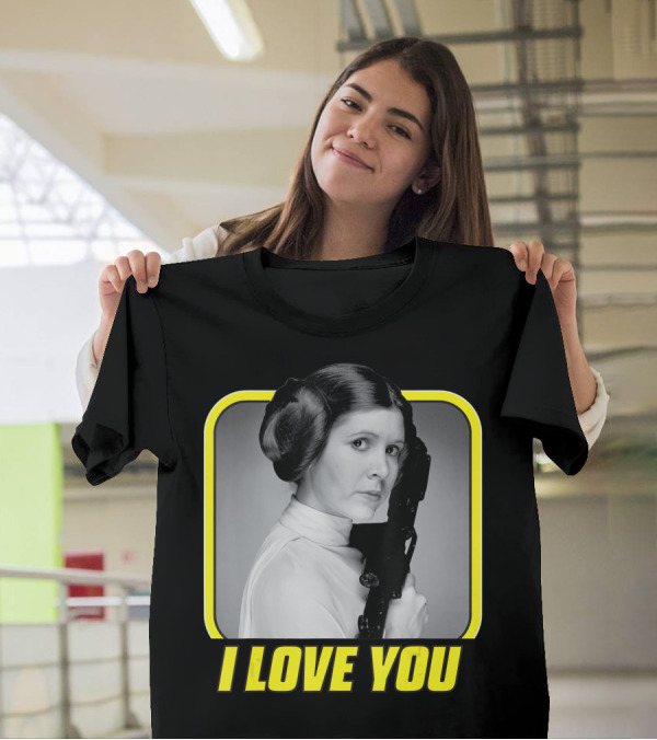 Star Wars Princess Leia I Love You Valentine's Day T-Shirt