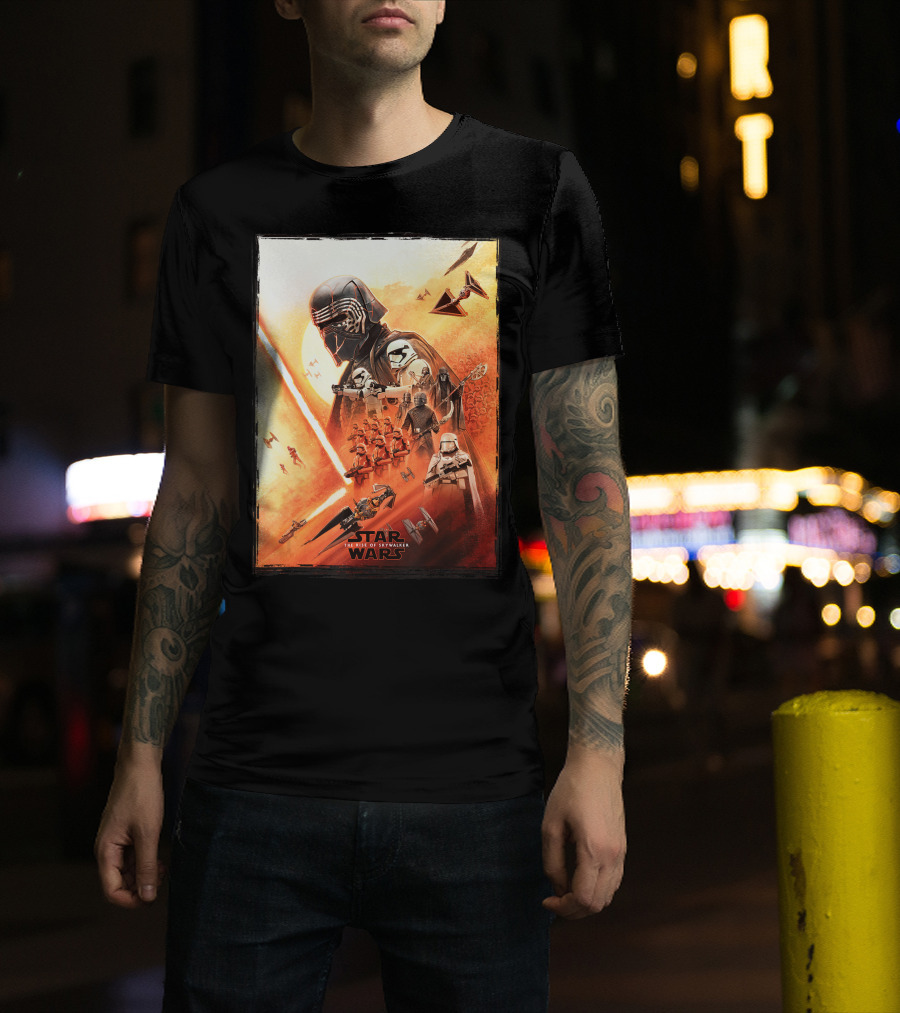 Star Wars The Rise Of Skywalker Kylo Ren Epic Battle Scene T-Shirt