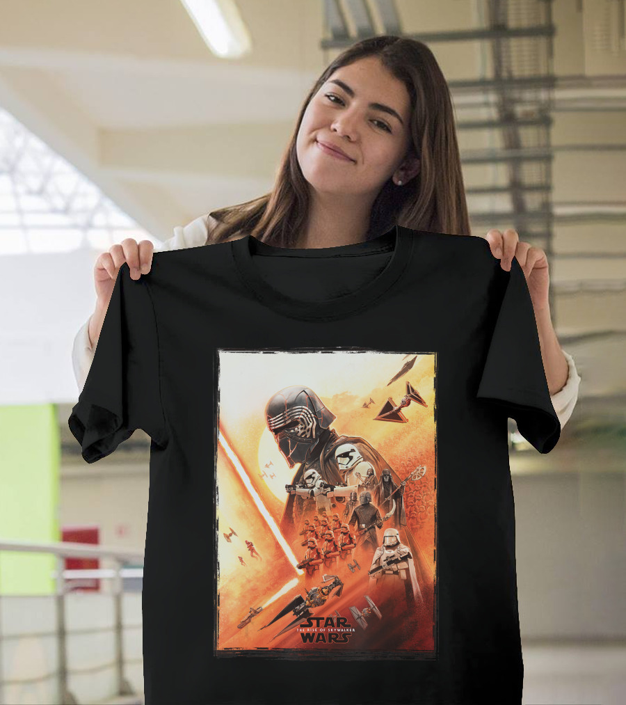 Star Wars The Rise Of Skywalker Kylo Ren Epic Battle Scene T-Shirt