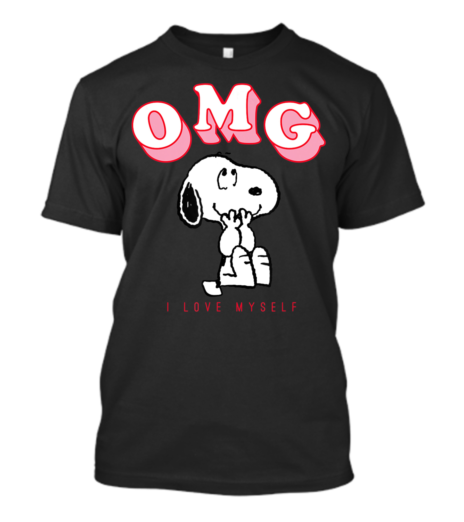 OMG Peanuts Snoopy I Love Myself Valentine T-Shirt