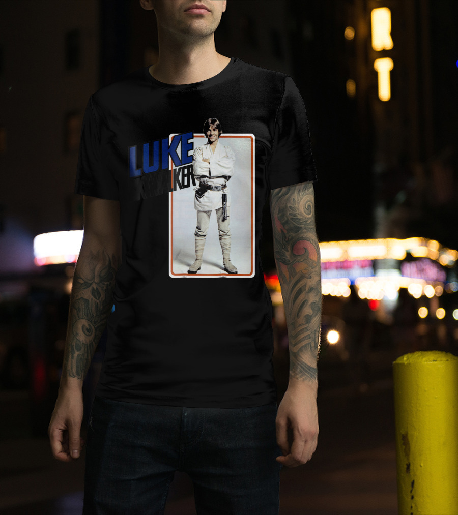Star Wars Luke Skywalker Smiling Jedi Robe Photo Card T-Shirt