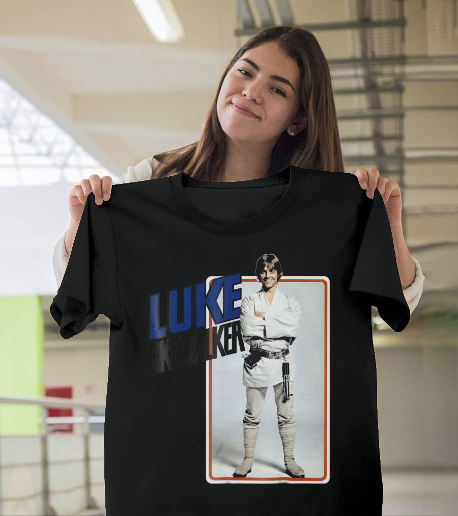 Star Wars Luke Skywalker Smiling Jedi Robe Photo Card T-Shirt