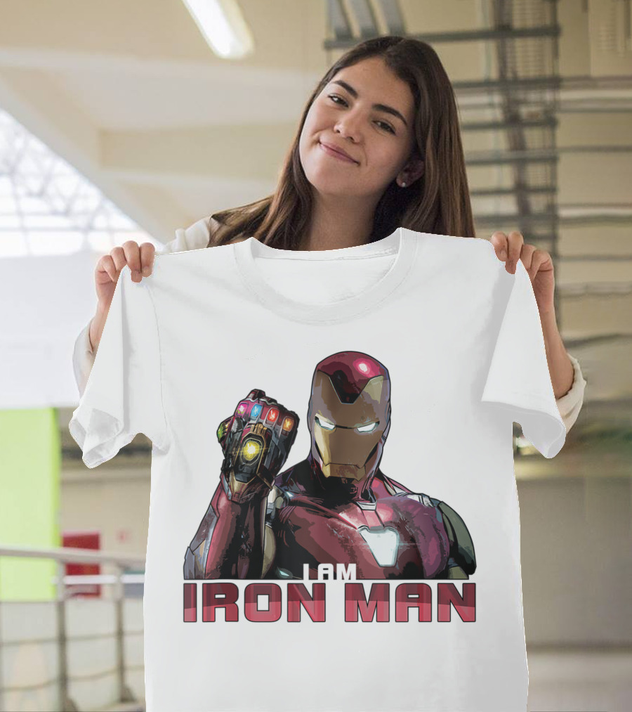 I Am Iron Man Avengers Endgame Movie Marvel T-Shirt