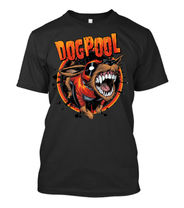 Marvel Deadpool Dogpool He Bites T-Shirt