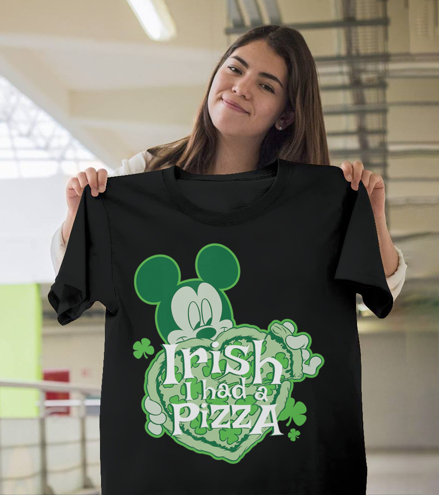 Disney Mickey Irish I Had a Pizza T-Shirt