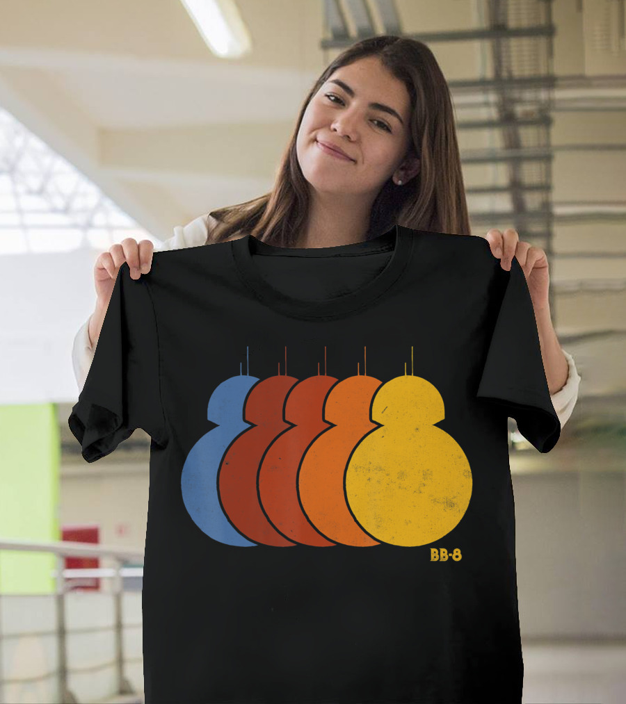 Star Wars BB-8 Colorful Pop Art Rainbow T-Shirt