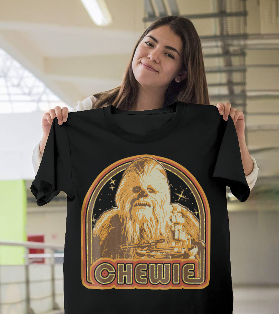 Star Wars Chewbacca Chewie Vintage Retro Space T-Shirt