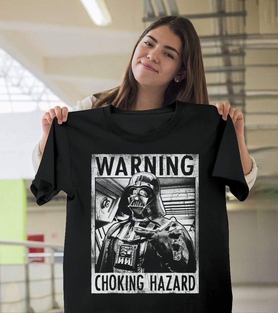 WARNING Star Wars Darth Vader Choking Hazard T-Shirt