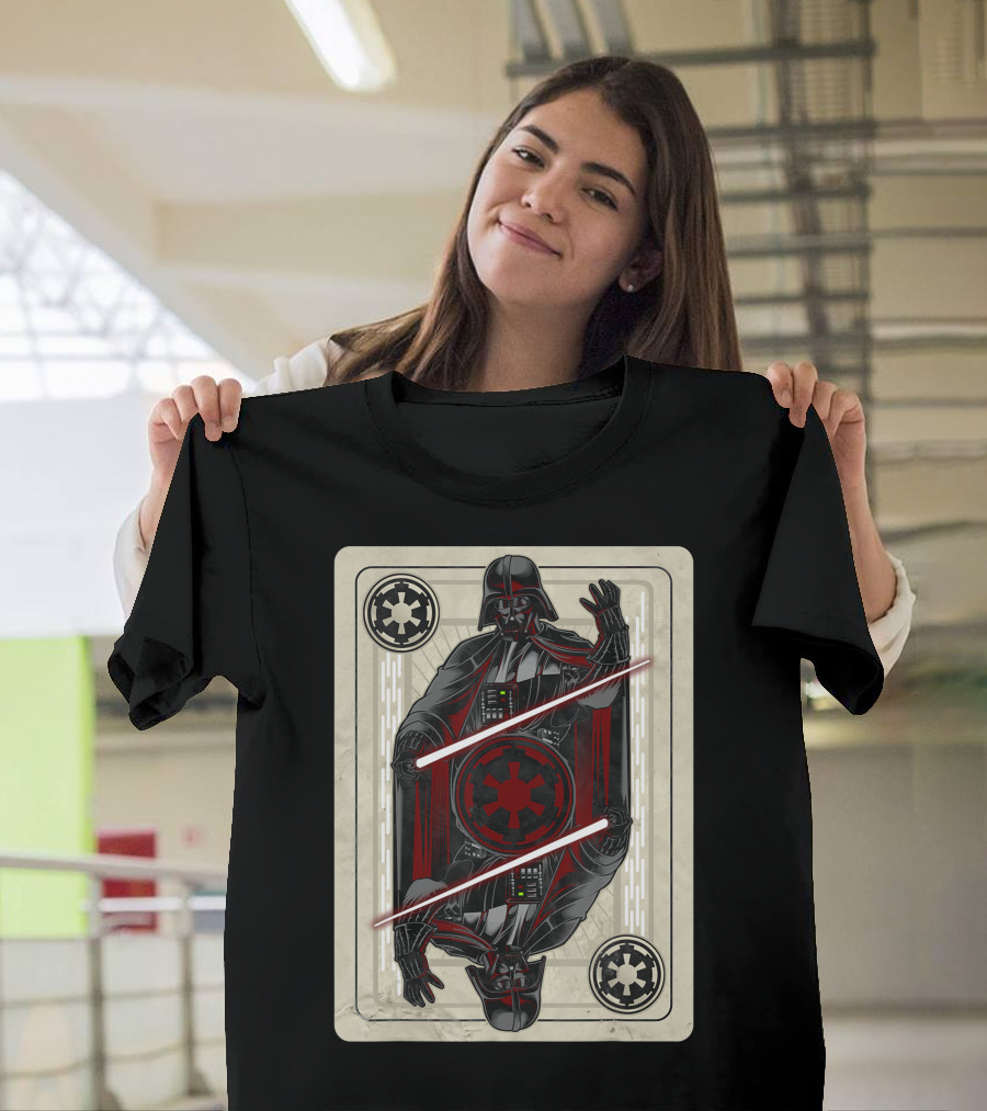 Star Wars Darth Vader Imperial Emblem Playing Card T-Shirt