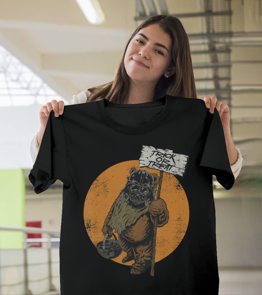 Star Wars Ewok As Darth Vader Trick Or Treat Halloween T-Shirt