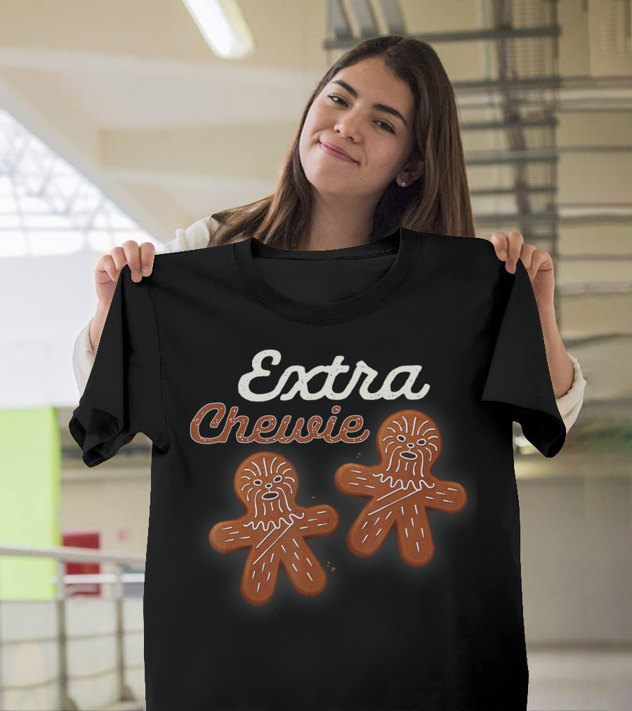 Extra Chewie Chewbacca Star Wars Gingerbread Holiday T-Shirt