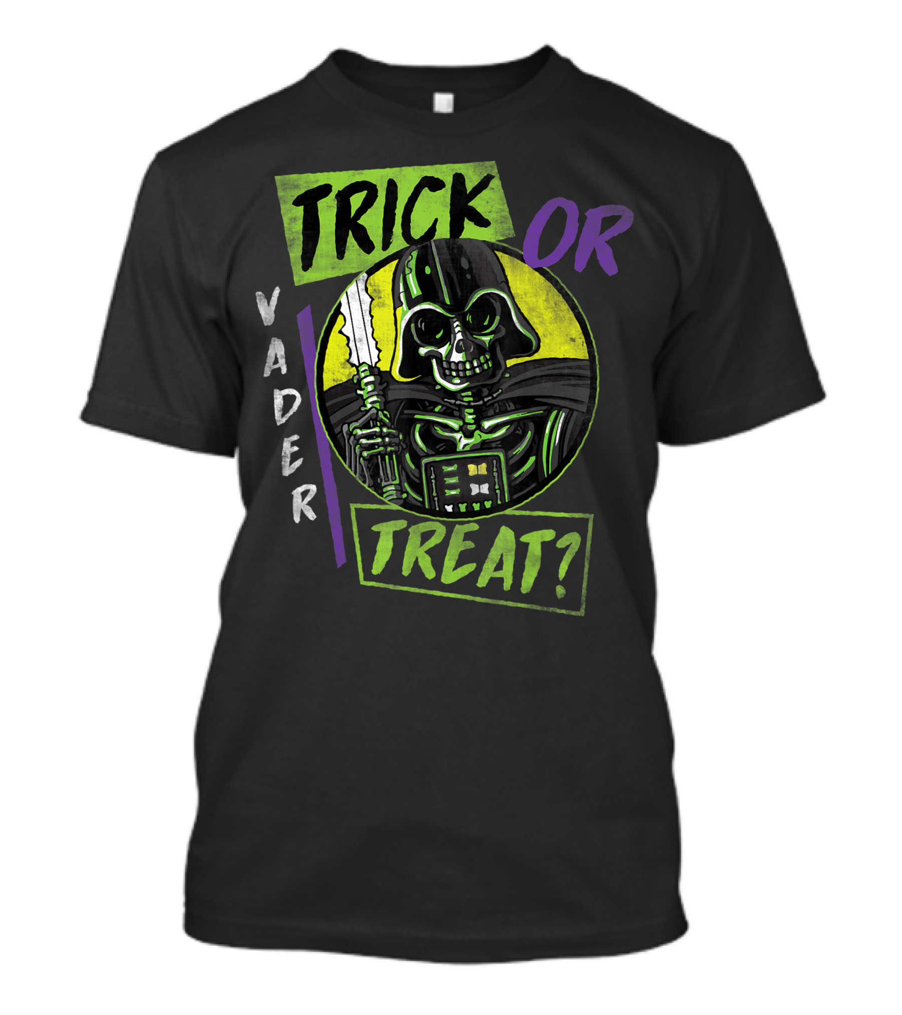 Vader Trick Or Treat Halloween Star Wars Darth Vader Skeleton T-Shirt