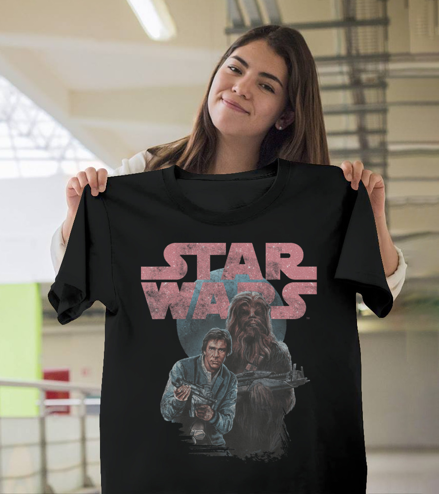 Star Wars Han Solo And Chewbacca Retro T-Shirt
