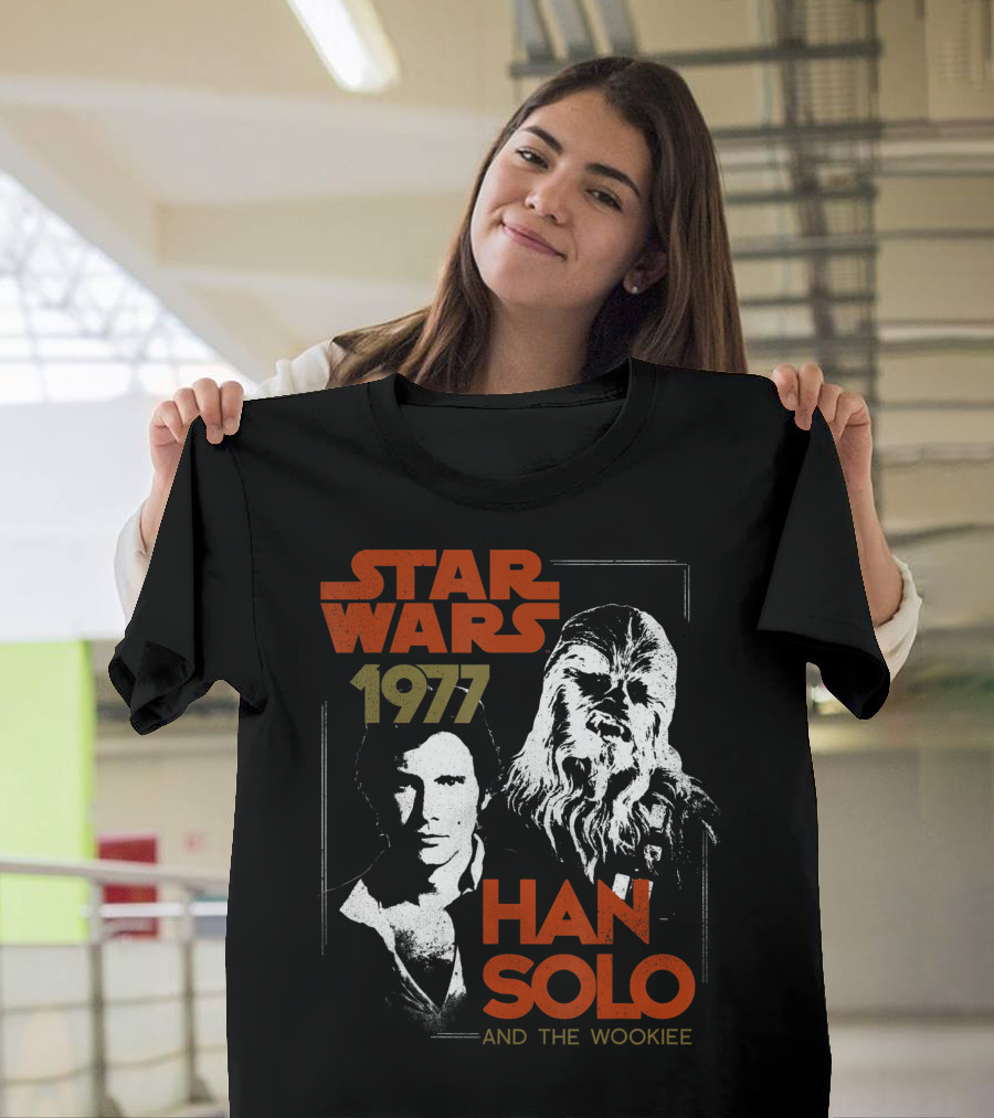 Star Wars 1977 Han Solo And The Wookiee T-Shirt