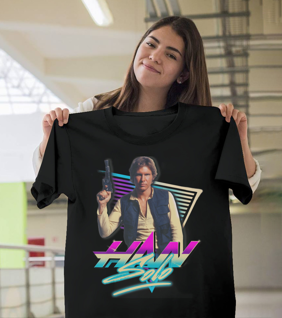 Star Wars Han Solo Retro Eighties Neon T-Shirt