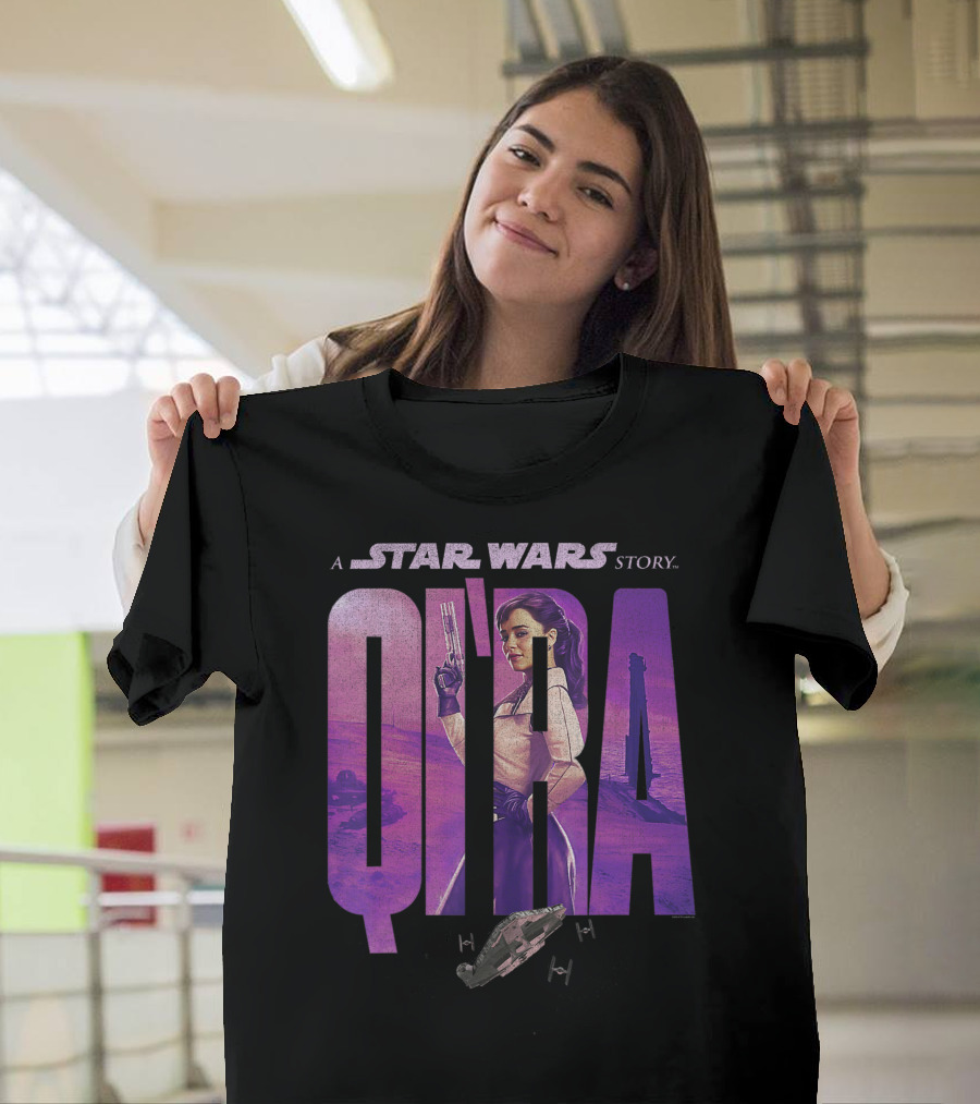 Star Wars Story Qi'ra Han Solo Millennium Falcon Desert Scene T-Shirt