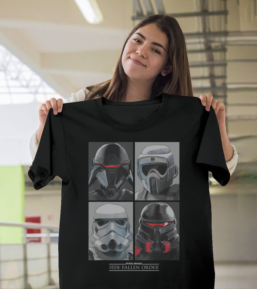 Star Wars Jedi Fallen Order Imperial Troopers Helmets Montage T-Shirt