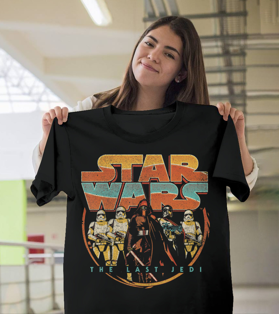 Star Wars The Last Jedi Vintage Kylo Ren and Stormtroopers T-Shirt