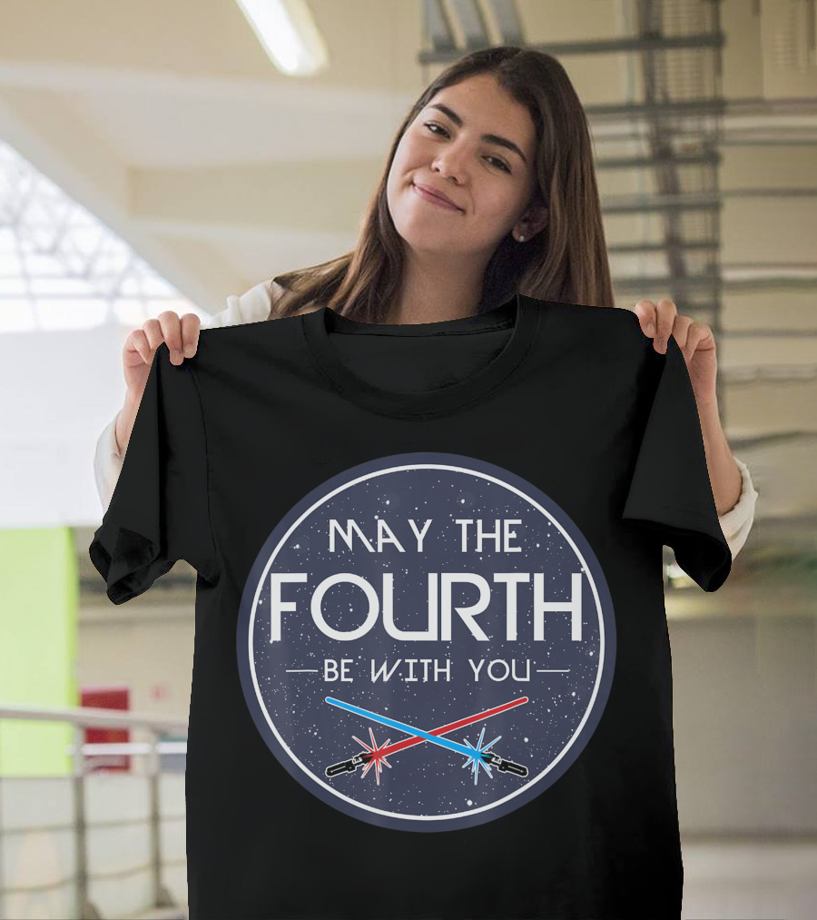 May The Fourth Be With You Lightsaber Clash Star Wars T-Shirt