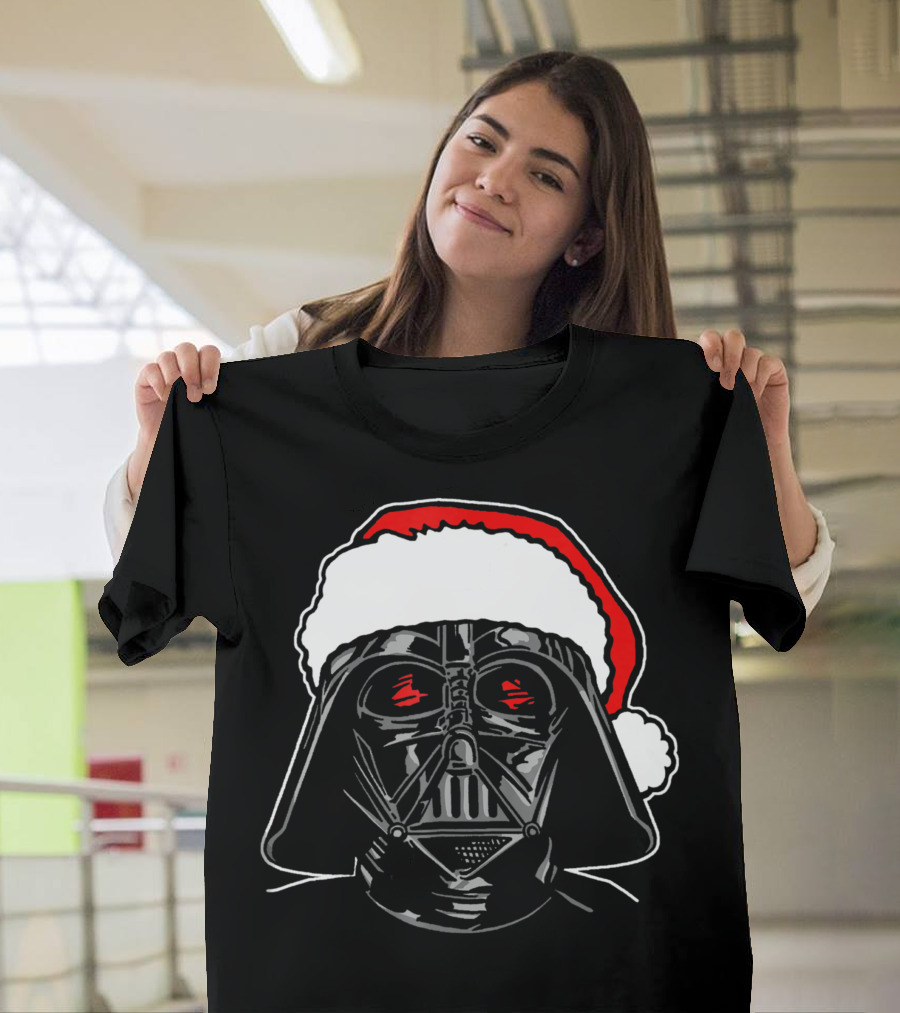 Star Wars Santa Darth Vader Christmas Sketch T-Shirt