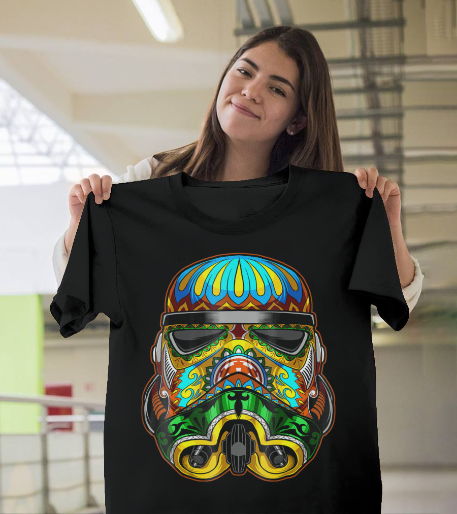 Star Wars Stormtrooper Colorful Sugar Skull T-Shirt
