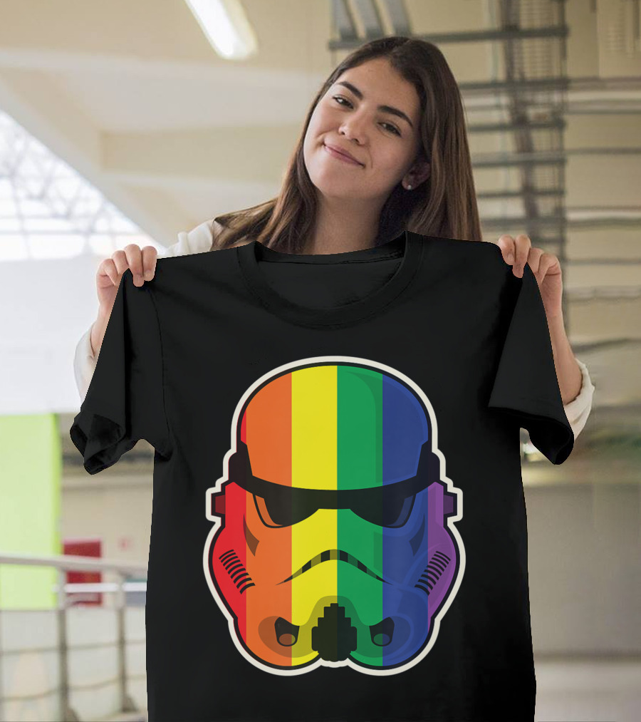 Star Wars Stormtrooper Rainbow Spectrum Helmet T-Shirt