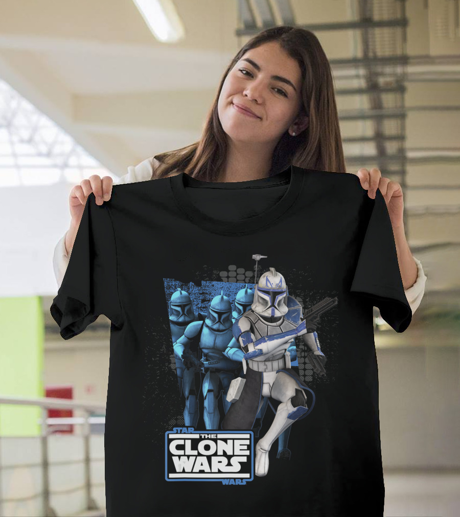 Star Wars The Clone Wars Captain Rex and Clone Troopers Assembly T-Shirt