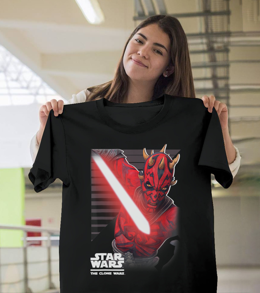 Star Wars The Clone Wars Darth Maul Lightsaber Duel T-Shirt