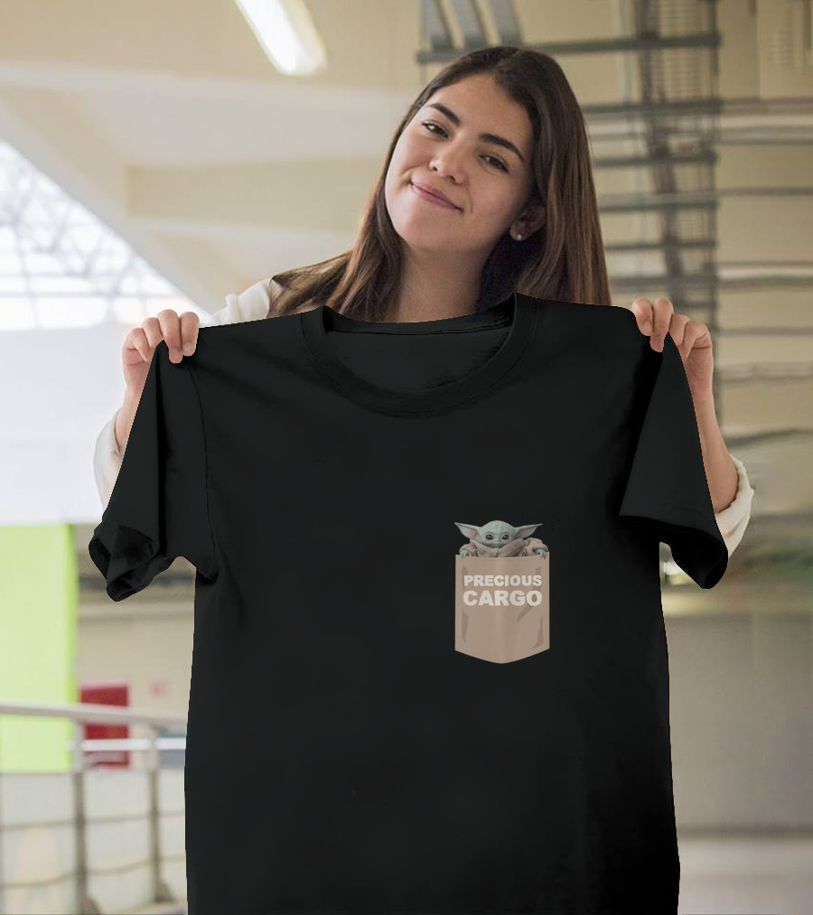 Star Wars The Mandalorian The Child Precious Cargo Pocket T-Shirt