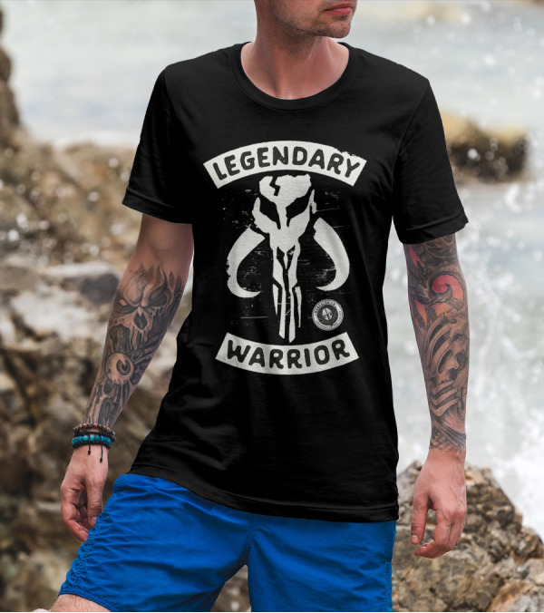 Legendary Warrior Star Wars The Mandalorian Skull T-Shirt
