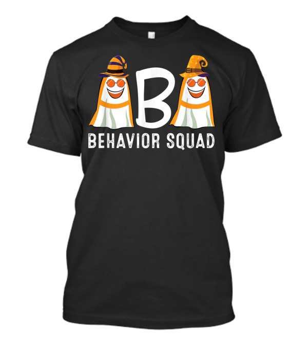 Behavior Squad ABA Therapist Halloween Ghost Analyst T-Shirt