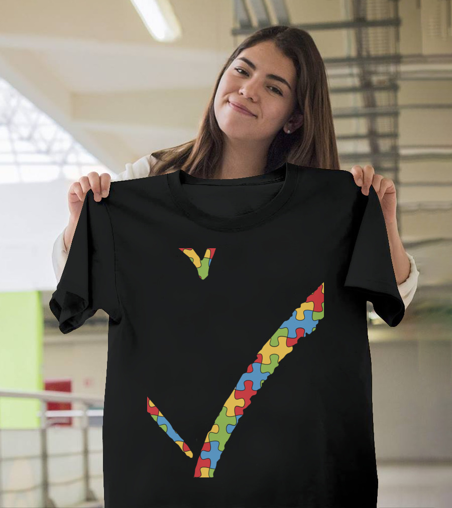 Autism Awareness Cousin Puzzle Piece Heart T-Shirt