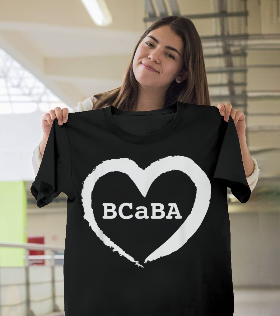 BCaBA Therapist Heart Symbol Behavior Analysis T-Shirt