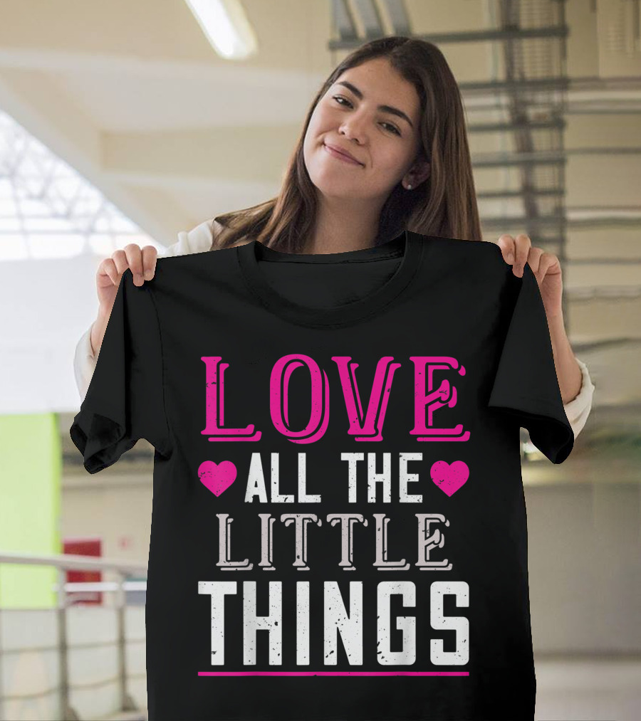 LOVE All the Little Things Valentines Day T-Shirt