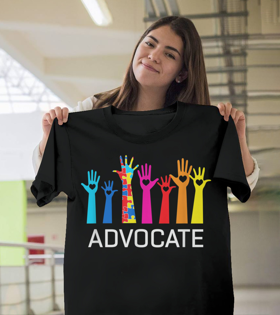 Advocate Aba Therapist Teacher Parent Autism Awareness T-Shirt