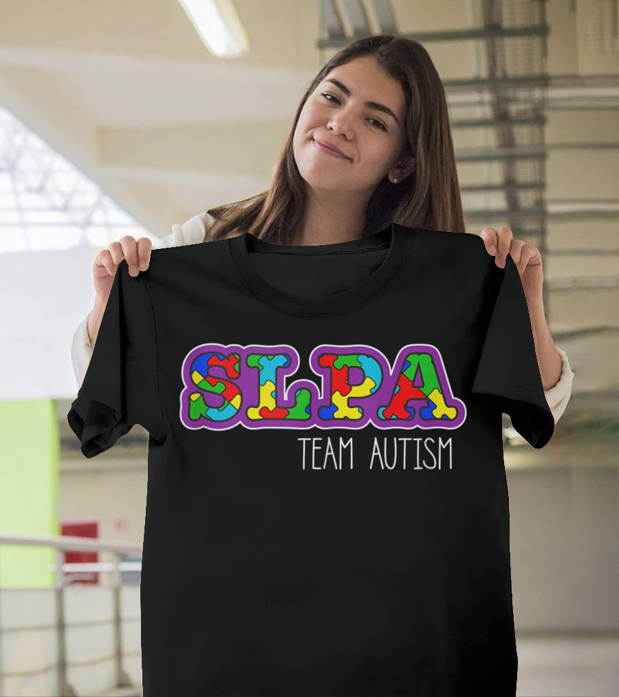 SLPA Team Autism Puzzle Piece T-Shirt