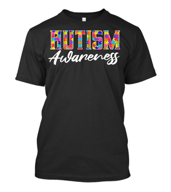 Autism Awareness Autism Moms Puzzle T-Shirt