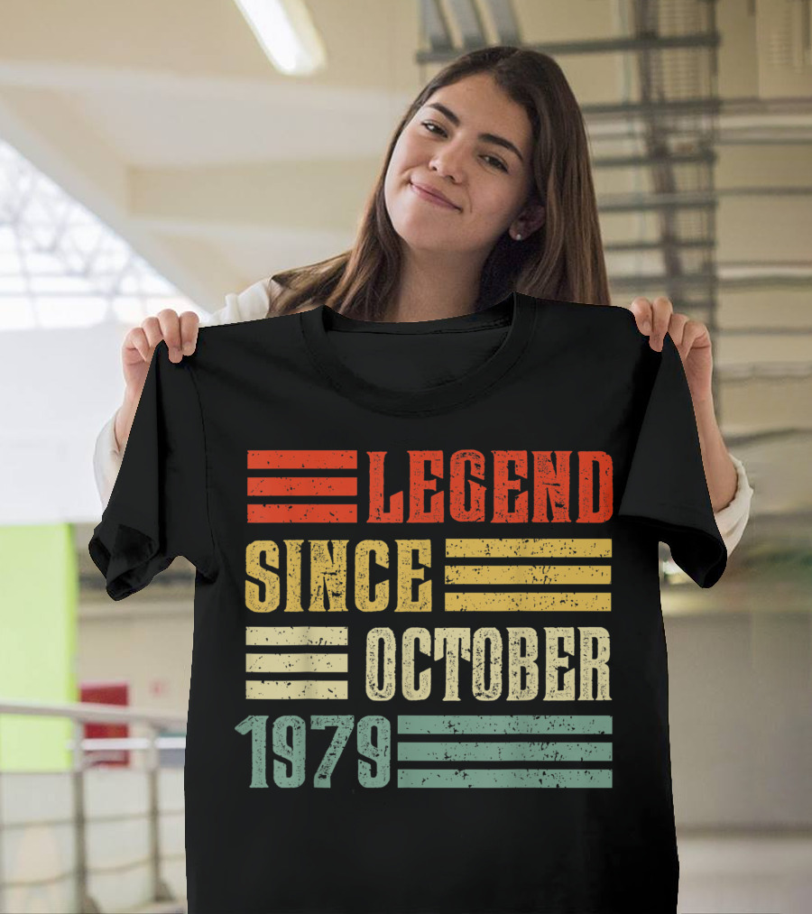 Legend Since October 1979 Vintage 41St Birthday T-Shirt