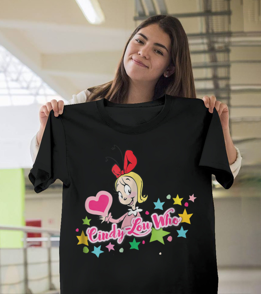 Cindy Lou Who Heart Stars Dr Seuss T-Shirt